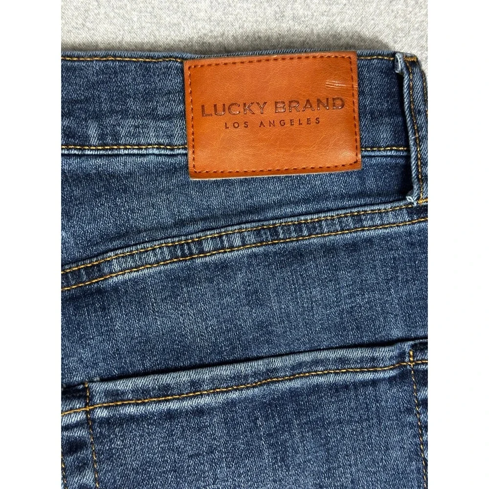 Lucky Brand 412 Athletic Slim Jeans Mens 32x32 Blue Stark Wash Denim